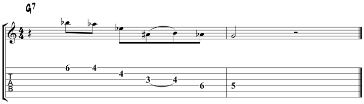 Bebop Scale Lick 4