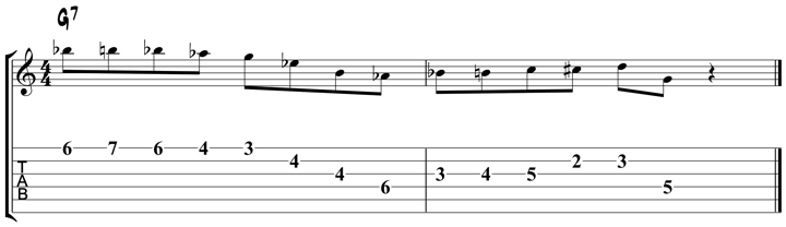 Bebop Scale Lick 5