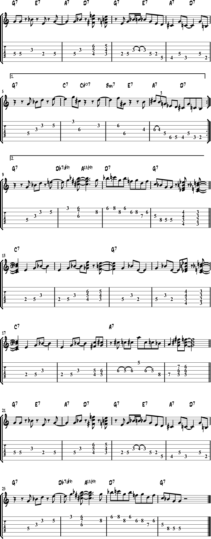 Full Count Lead Sheet