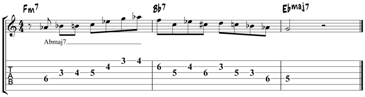 George Benson lick 3