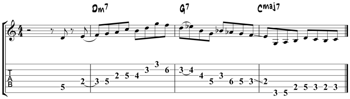 George Benson lick 4