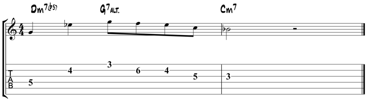 George Benson lick 5