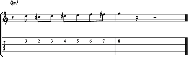 Gypsy jazz guitar ending 