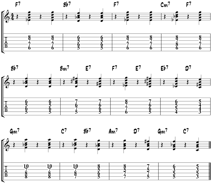 Jazz Blues Chords 10