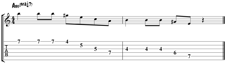 melodic minor lick 1