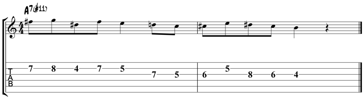 melodic minor lick 4