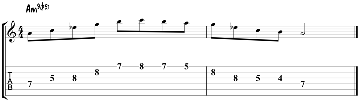 melodic minor lick 6