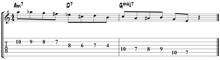 Minor Bebop Scale Lick 2