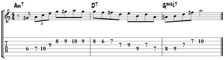 Minor Bebop Scale Lick 3