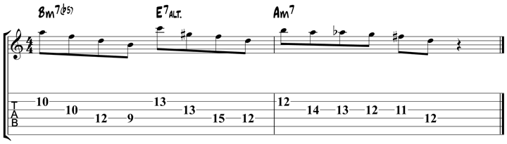 Minor Bebop Scale Lick 4