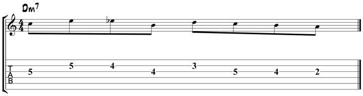 Bebop Scale Lick 4