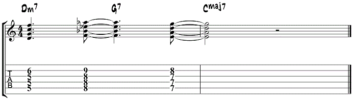 Quartal chord lick 2