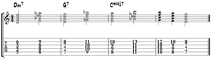 Quartal chord lick 3