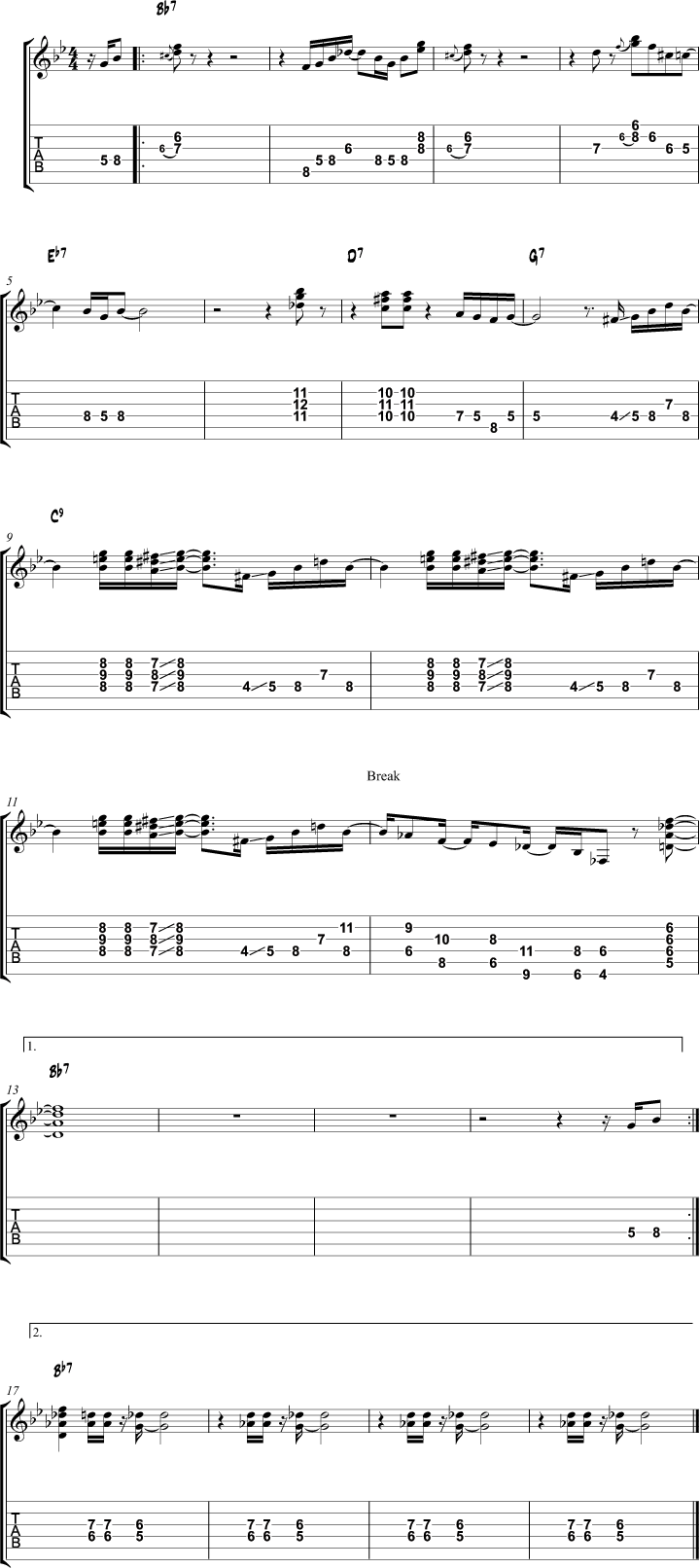 The Chicken guitar tabs and chords