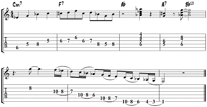 Herb Ellis Guitar Lick 1