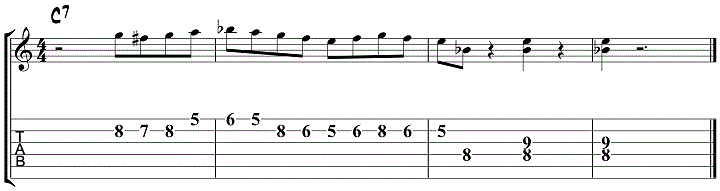 Herb Ellis Guitar Lick 2