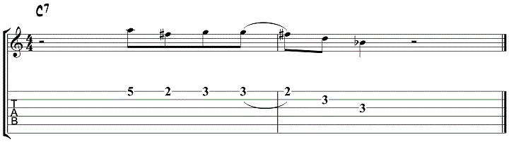 Herb Ellis Guitar Lick 3