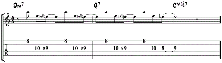 Herb Ellis Guitar Lick 2