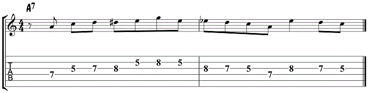 Jazz Blues Guitar Lick 6