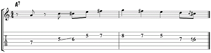 Jazz Blues Guitar Lick 8