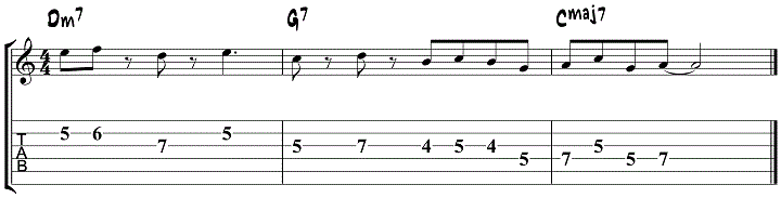 Jim Hall Guitar Lick 2