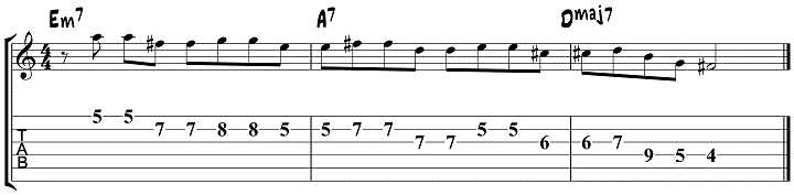 Jim Hall Guitar Lick 3