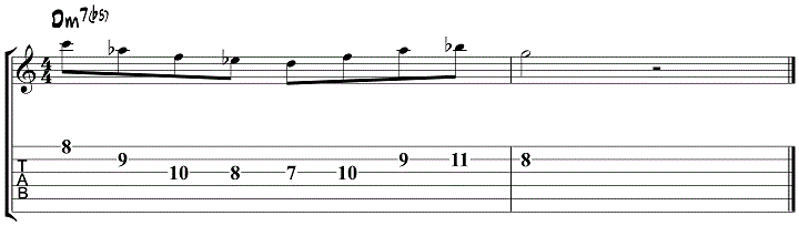 Half diminished Pattern 2