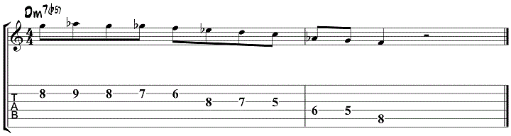 Half diminished Pattern 3