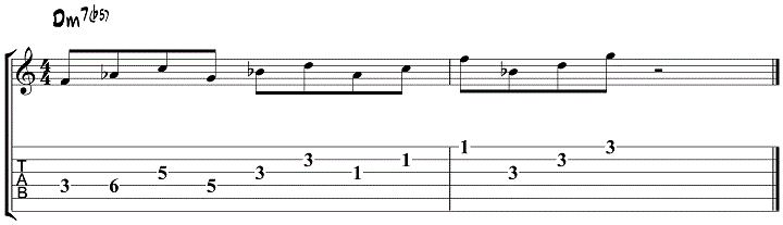 Half diminished Pattern 4